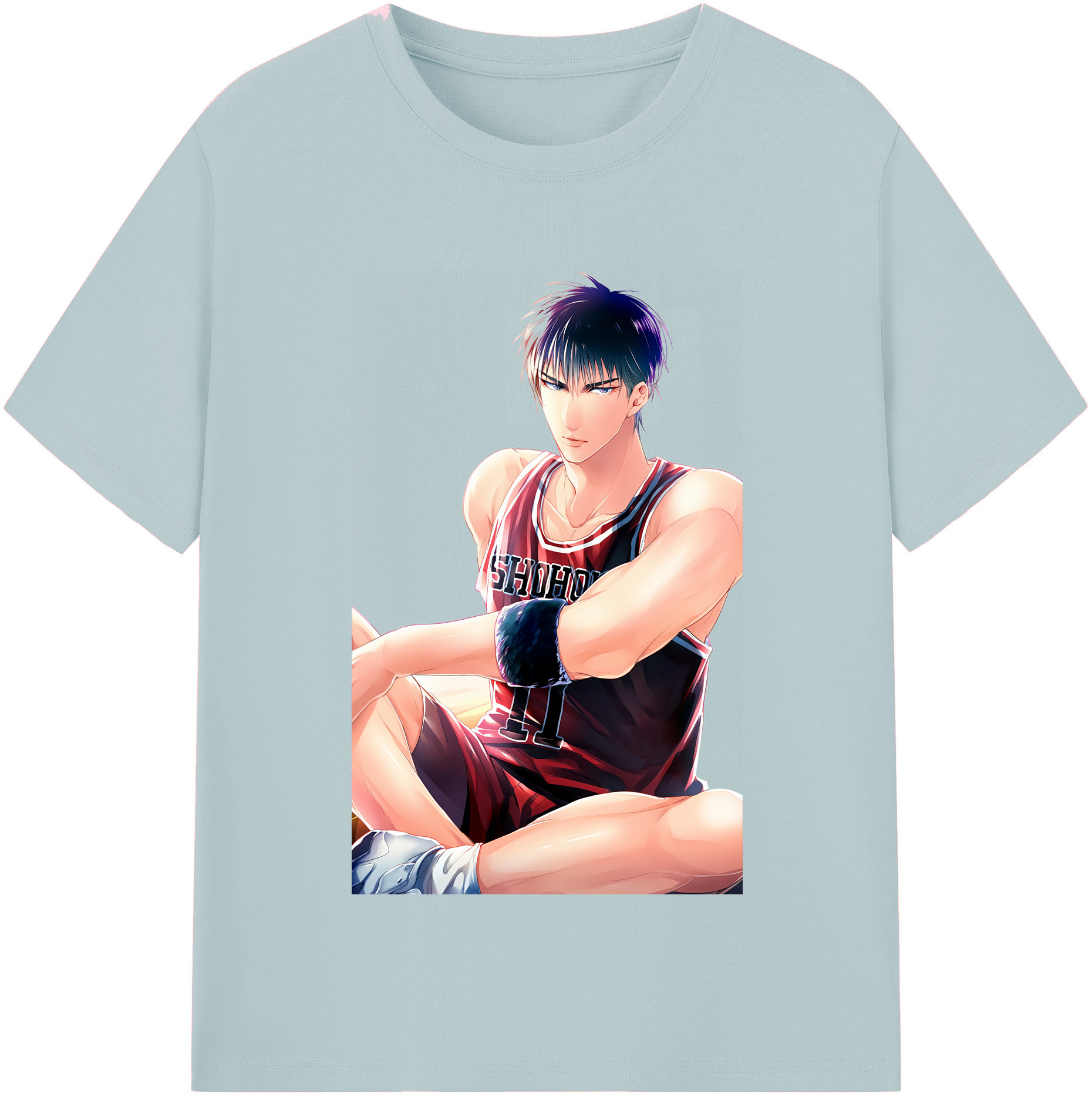 SLAM DUNK／スラムダンク 綿100％半袖Tシャツ（フロントプリント）